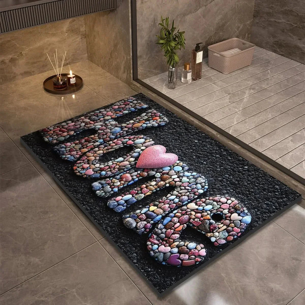 Diatomite Bath Mat – Fast-Drying Non-Slip Floor Mat for Bathroom