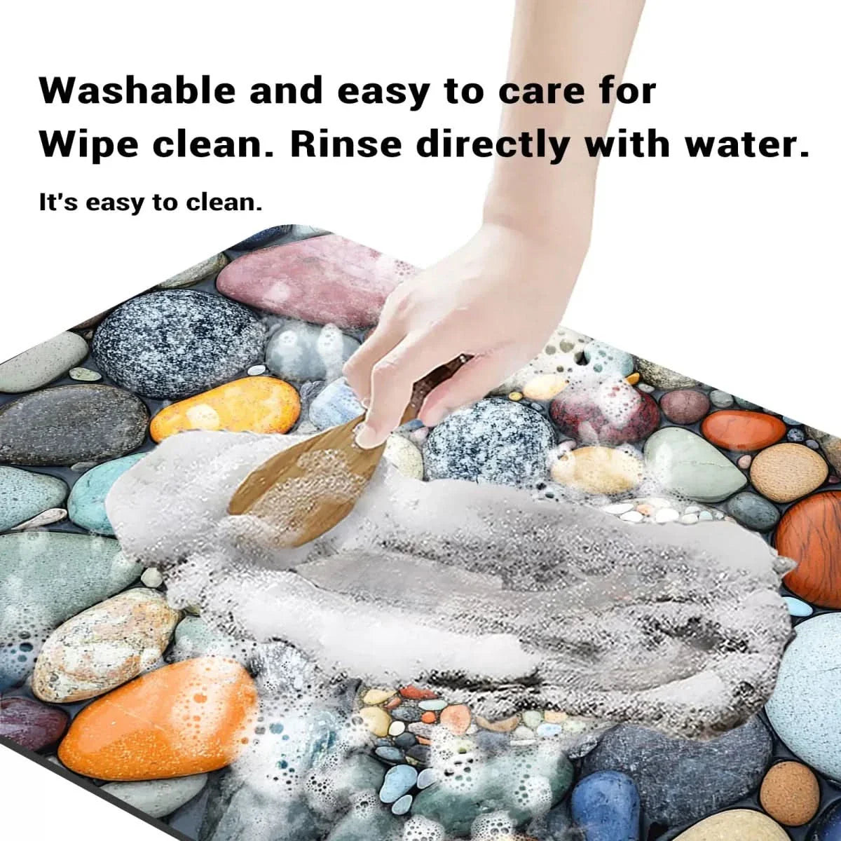 Diatomite Bath Mat – Fast-Drying Non-Slip Floor Mat for Bathroom
