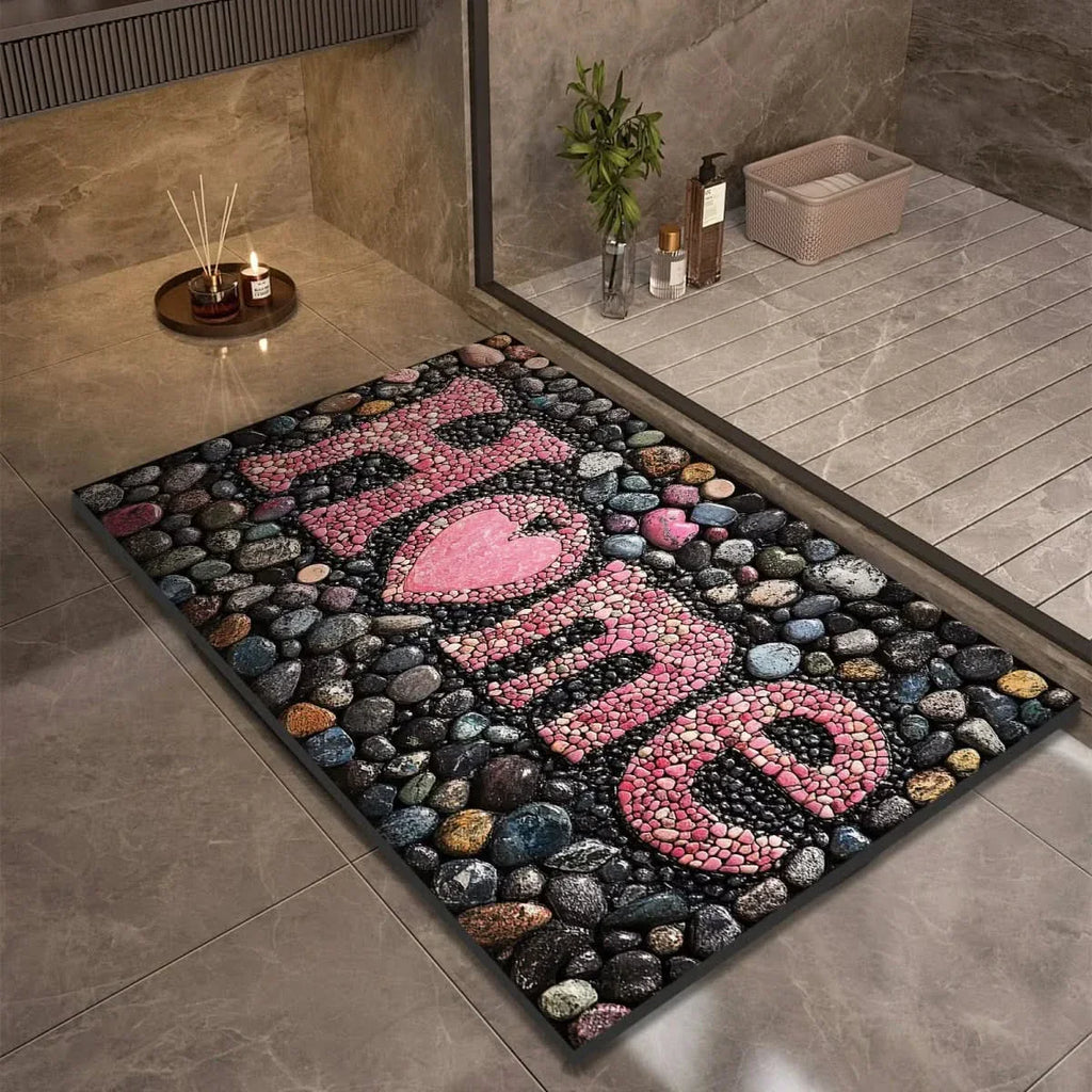 Diatomite Bath Mat – Fast-Drying Non-Slip Floor Mat for Bathroom