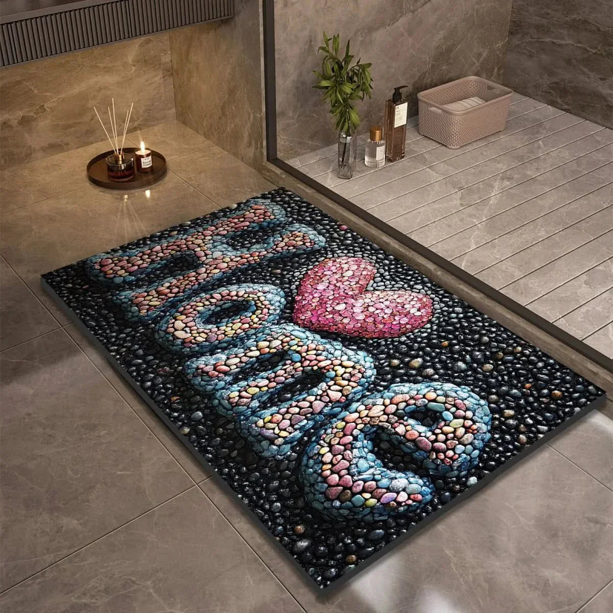 Diatomite Bath Mat – Fast-Drying Non-Slip Floor Mat for Bathroom