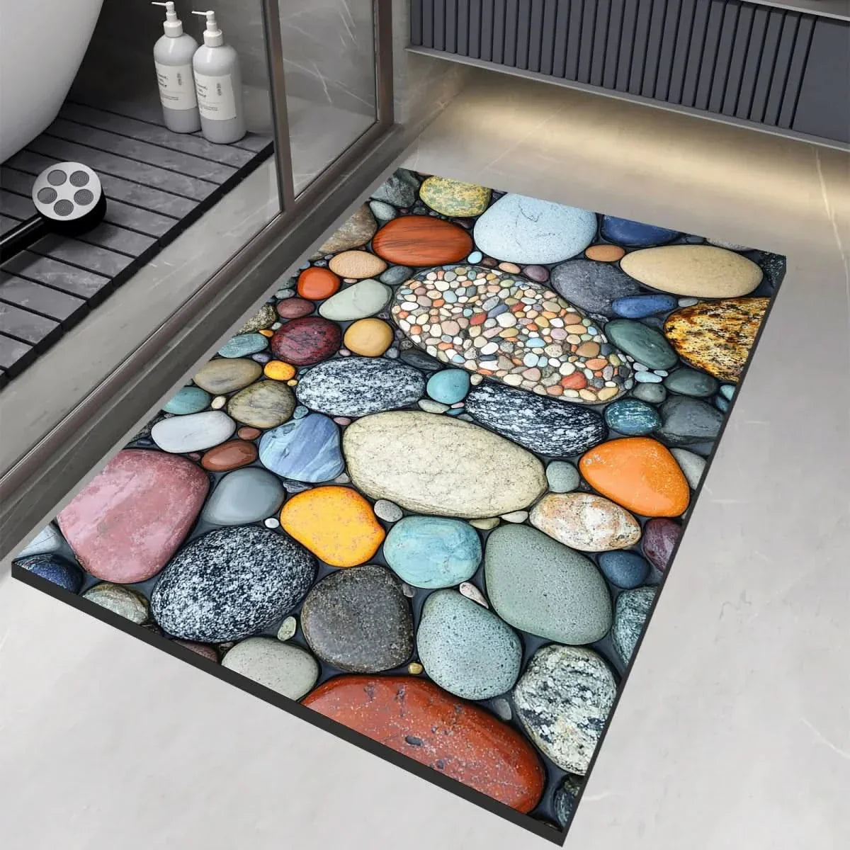 Diatomite Bath Mat – Fast-Drying Non-Slip Floor Mat for Bathroom