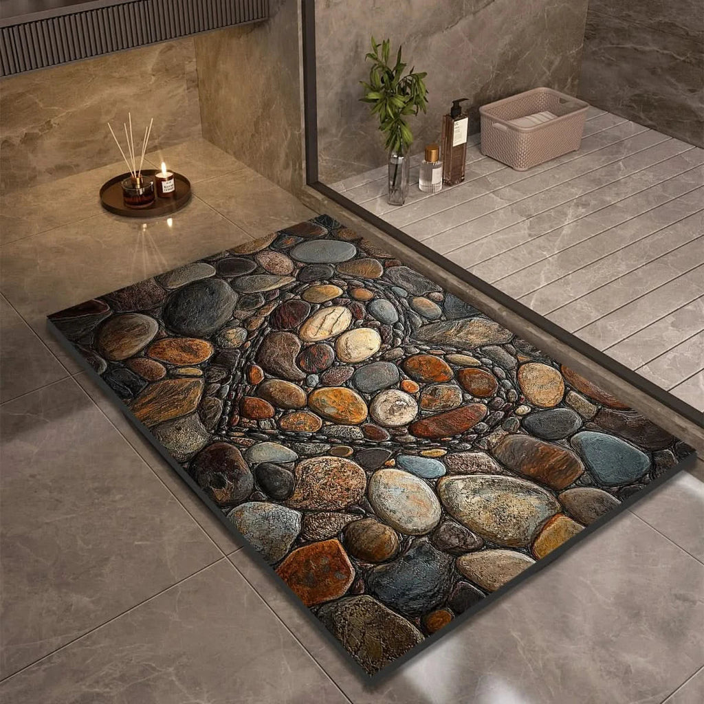 Diatomite Bath Mat – Fast-Drying Non-Slip Floor Mat for Bathroom