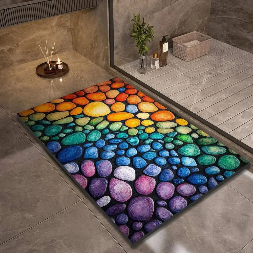 Diatomite Bath Mat – Fast-Drying Non-Slip Floor Mat for Bathroom
