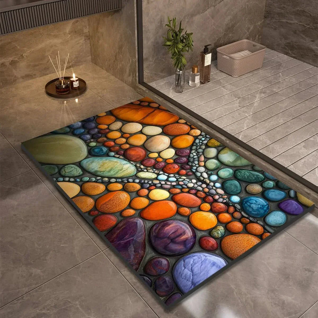 Diatomite Bath Mat – Fast-Drying Non-Slip Floor Mat for Bathroom
