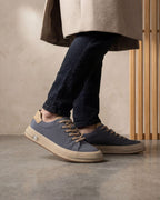 Men's Canvas Sneakers Low-Top Minimalist Design