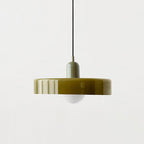 Colorful Bauhaus Pendant Light with Timeless Glass Design