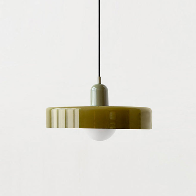 Colorful Bauhaus Pendant Light with Timeless Glass Design