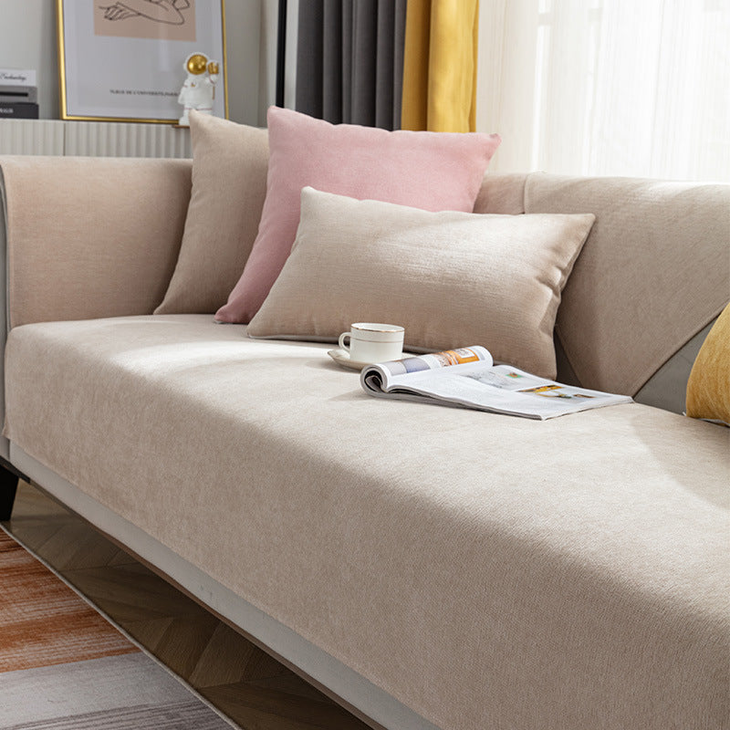 Non-Slip Chenille Sofa Cover - Soft Couch Protector
