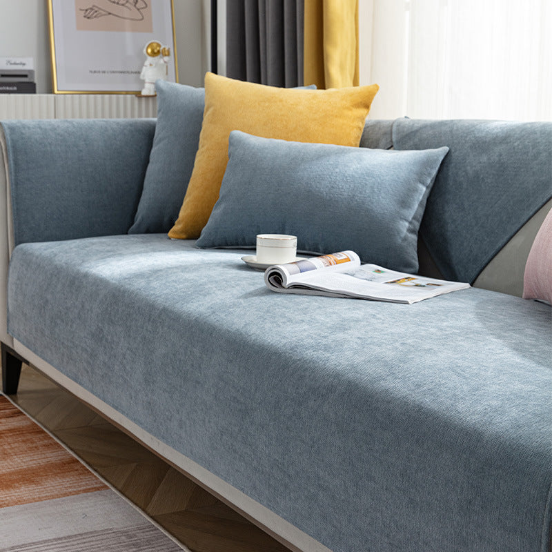 Non-Slip Chenille Sofa Cover - Soft Couch Protector