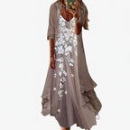 Iselin Embroidered Floral Two Piece Maxi Dress Set_3