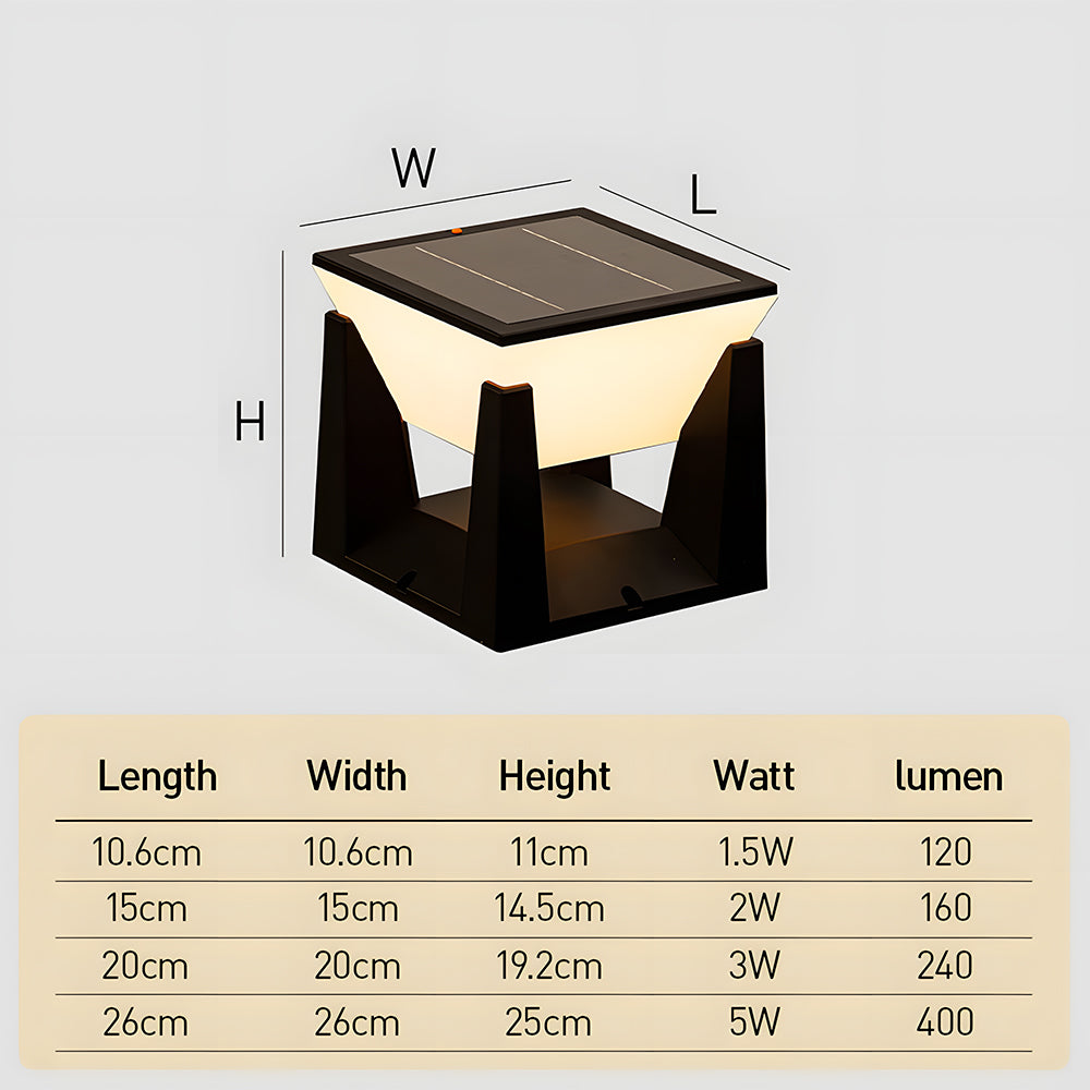 Solvra Solar Outdoor Lamp for Wall and Floor Use