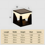 Solvra Solar Outdoor Lamp for Wall and Floor Use