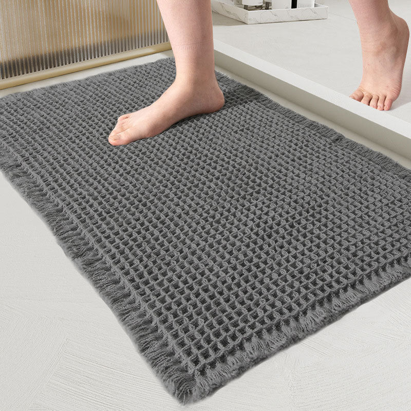 Non-Slip Bath Mat - Quick-Dry Waffle Weave