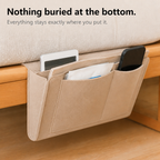 Under-Mattress Bedside Caddy - Hanging Felt Storage Organizer