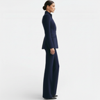 Women's Tailored Blazer Suit Set - Jacket and Trousers