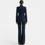 Women's Tailored Blazer Suit Set - Jacket and Trousers
