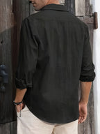 Men's Lightweight Casual Shirt – Relaxed Fit Long Sleeve