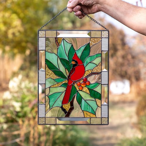 Acrylic Stained Glass Wall Decoration with Colorful Sunlight Effect