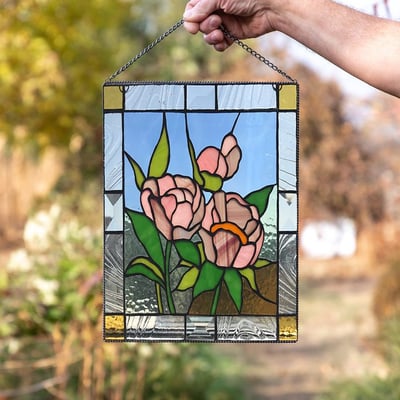 Acrylic Stained Glass Wall Decoration with Colorful Sunlight Effect