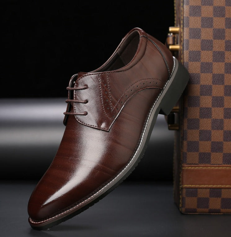 Men's Leather Lace-Up Dress Shoes