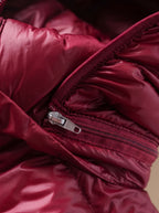 Women's Winter Jacket - Long Lightweight Puffer Coat with Hood