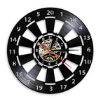 VinylDart | Vintage Vinyl Dart Wall Clock | Silent Movement & Retro Design for Clubs, Bars & Game Rooms
