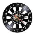 VinylDart | Vintage Vinyl Dart Wall Clock | Silent Movement & Retro Design for Clubs, Bars & Game Rooms
