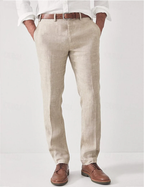 Men's Breathable Summer Trousers with Modern Straight Fit