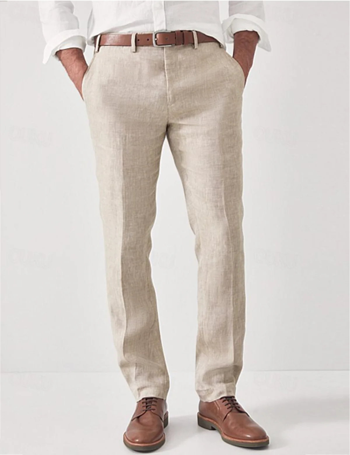 Men's Breathable Summer Trousers with Modern Straight Fit