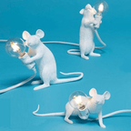 Creative Mouse Lamp with Artistic Design and LED Lighting for Playful Interiors