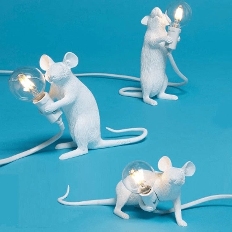 Creative Mouse Lamp with Artistic Design and LED Lighting for Playful Interiors