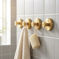 Stainless Steel Suction Hooks - No-Drill Wall Hooks, Set of 4