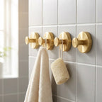 Stainless Steel Suction Hooks - No-Drill Wall Hooks, Set of 4