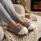 Ladies Slippers – Cat Paw Plush Design with Cushioned Sole