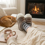 Ladies Slippers – Cat Paw Plush Design with Cushioned Sole
