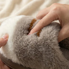 Ladies Slippers – Cat Paw Plush Design with Cushioned Sole