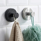 Stainless Steel Suction Hooks - No-Drill Wall Hooks, Set of 4