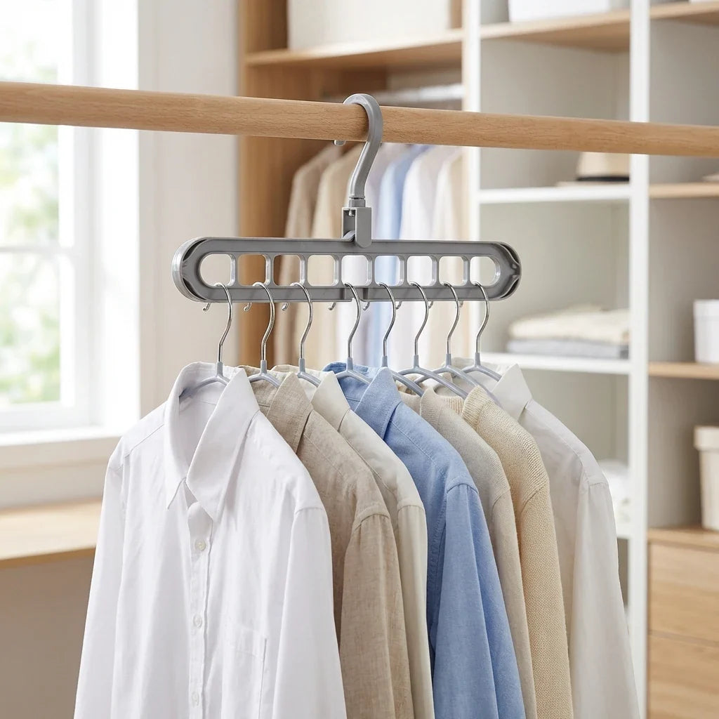 Closet Hanger Organizer Set (3-Pack) – Space-Saving Vertical Storage