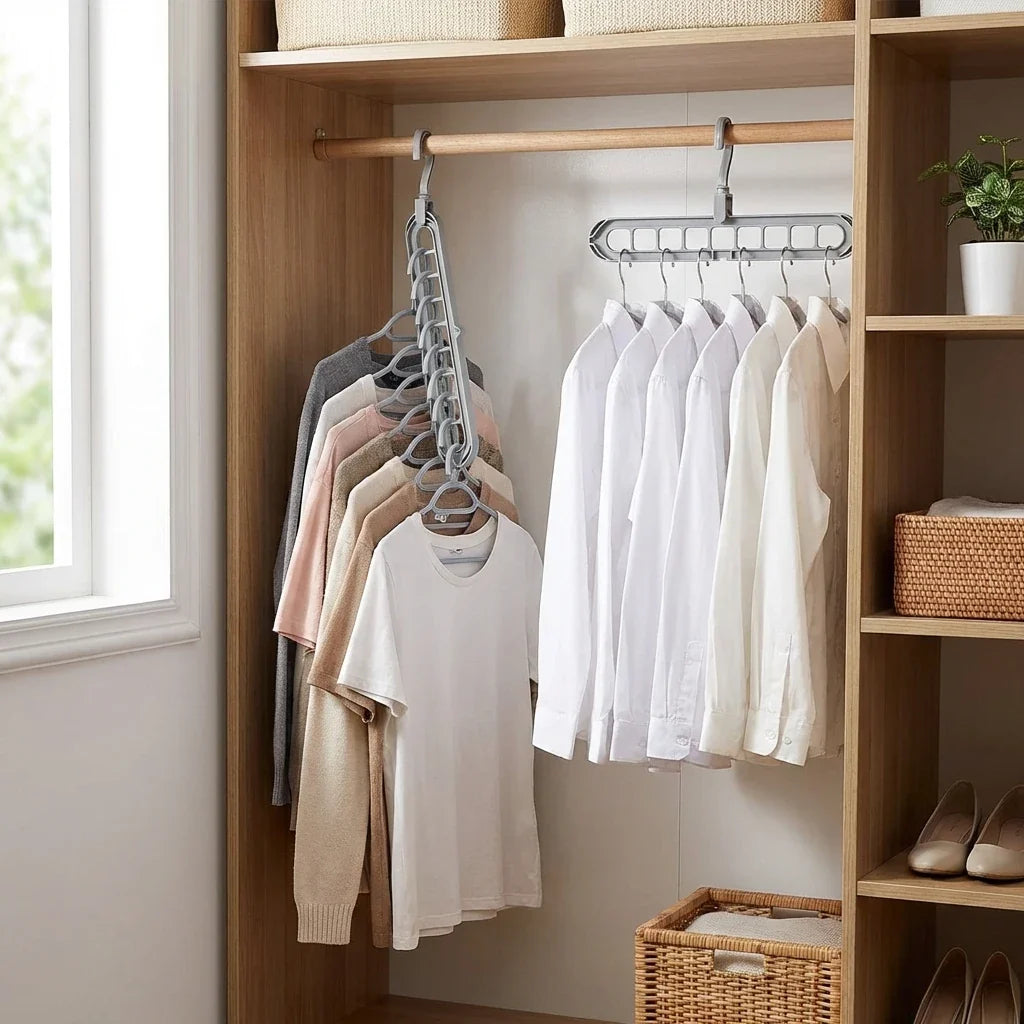 Closet Hanger Organizer Set (3-Pack) – Space-Saving Vertical Storage
