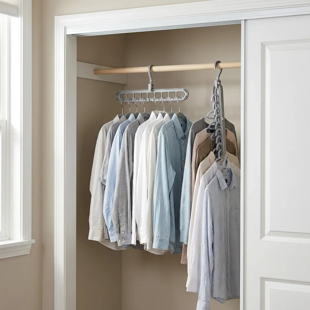 Closet Hanger Organizer Set (3-Pack) – Space-Saving Vertical Storage