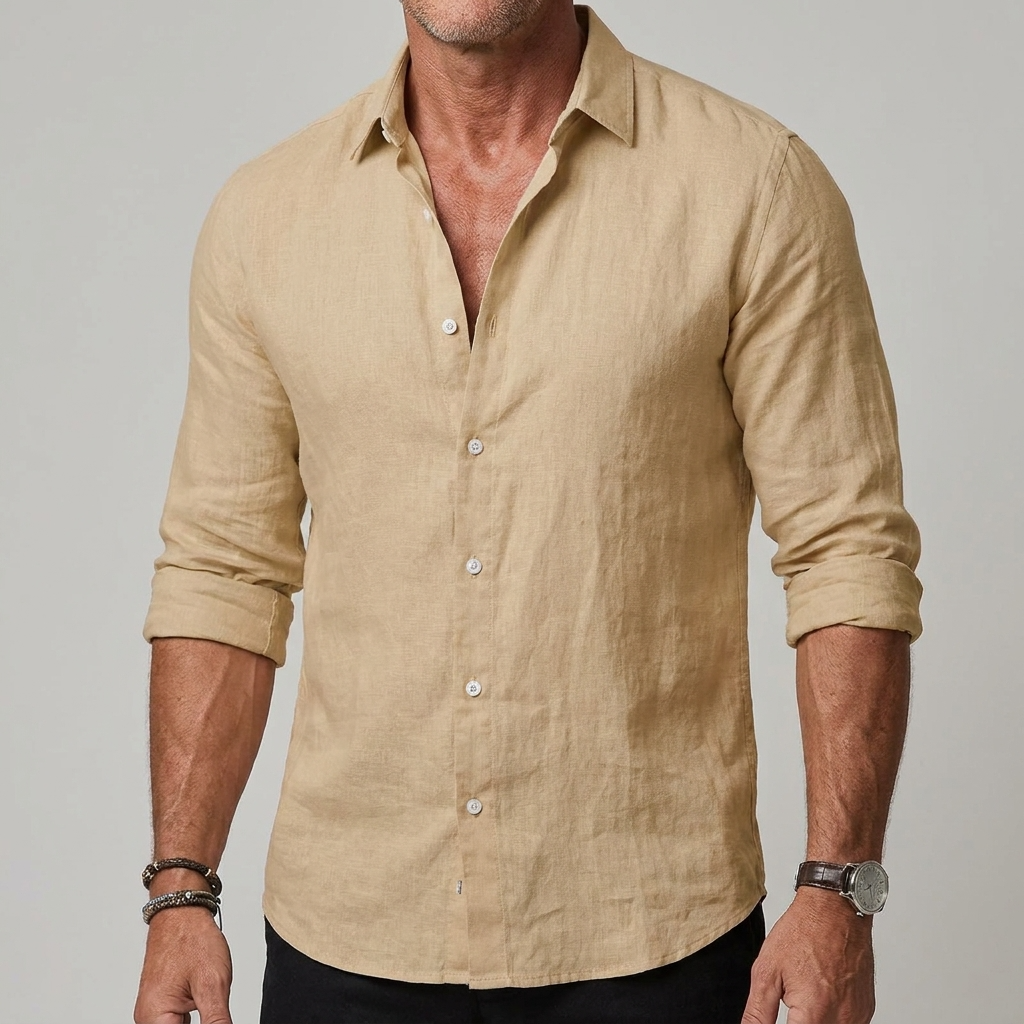 Men's Linen Shirt – Lightweight Summer Button-Up