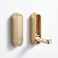 Foldable Wall Coat Hooks - Zinc Alloy Fold-Down Hooks (Set of 4)