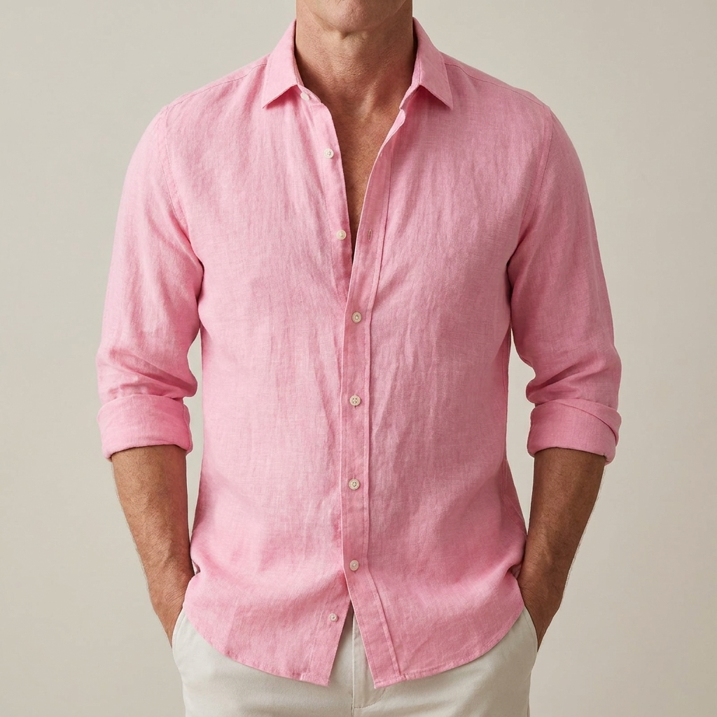 Men's Linen Shirt – Lightweight Summer Button-Up