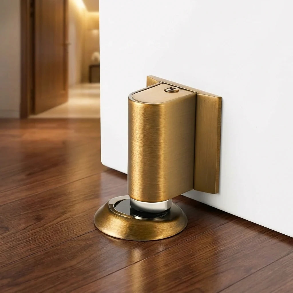 Magnetic Door Stopper - Zinc Alloy Floor Mount Door Holder