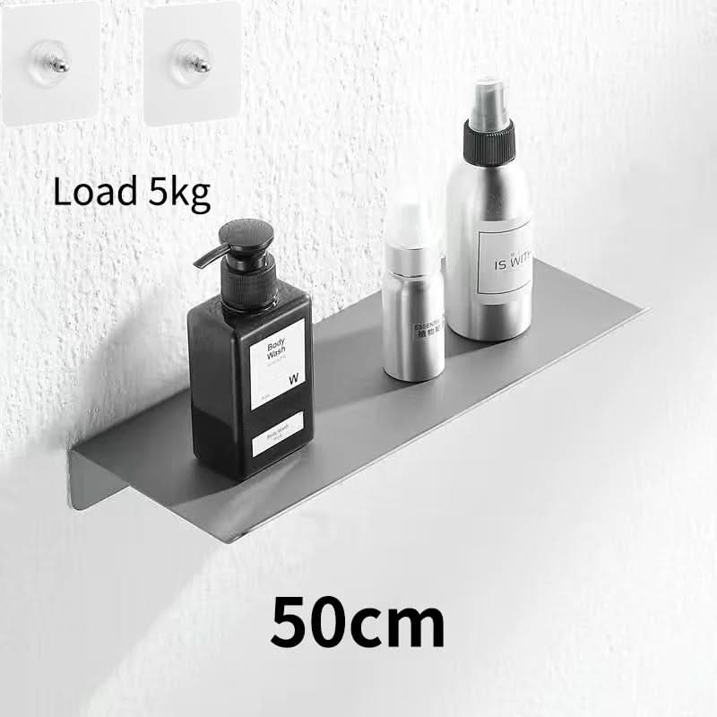Floating Wall Shelf No Drill - Adhesive Bathroom Shelf