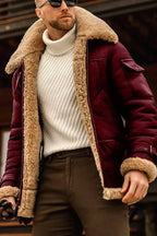Men's Fleece Jacket Casual Fit Soft Warm Zip Coat