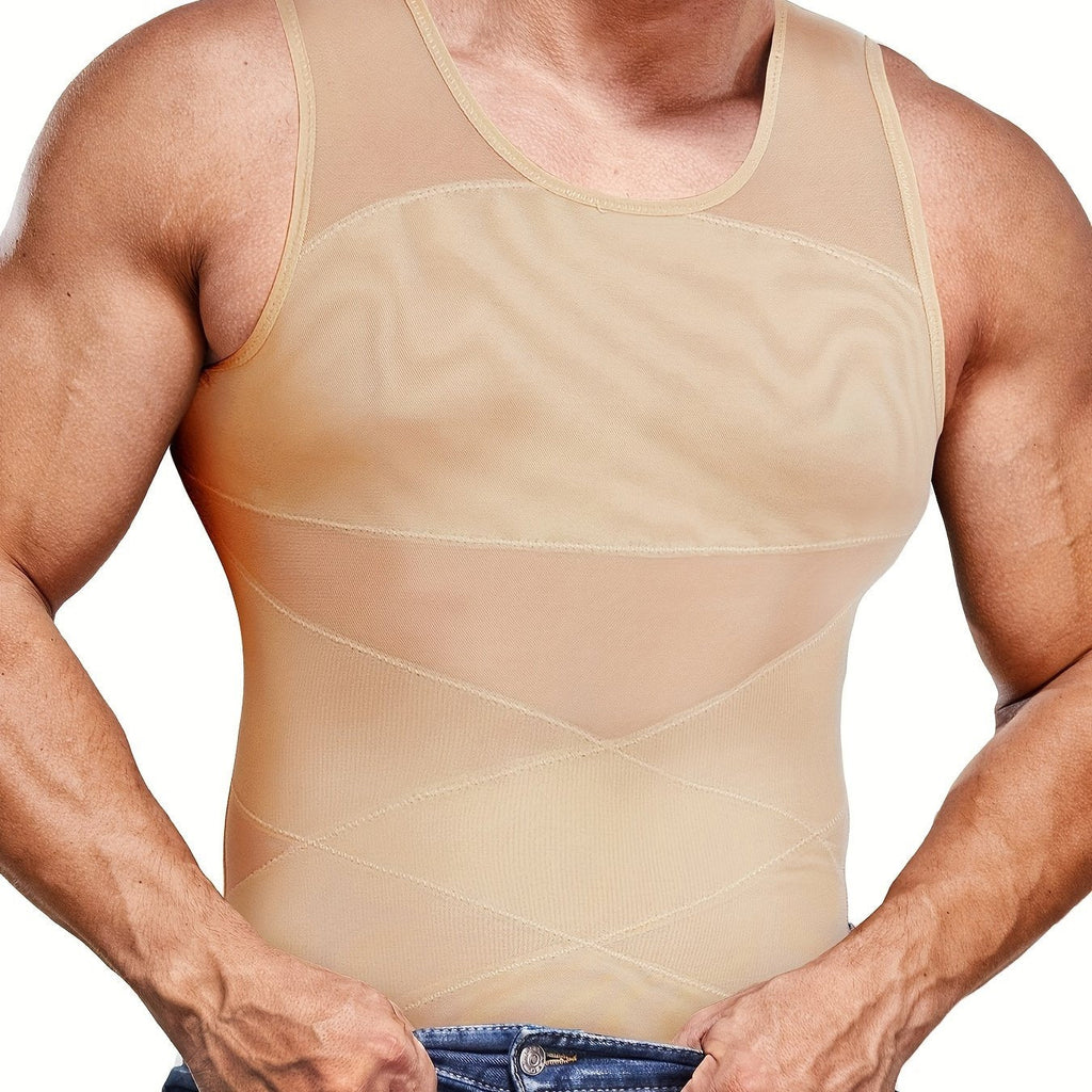 Men's Compression Tank Top – Fitted Sleeveless Muscle Vest