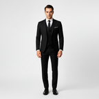 Men's 3-Piece Suit with Waistcoat - Blazer, Vest & Trousers