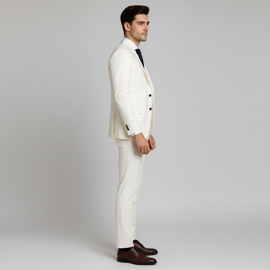 Men's 3-Piece Suit with Waistcoat - Blazer, Vest & Trousers