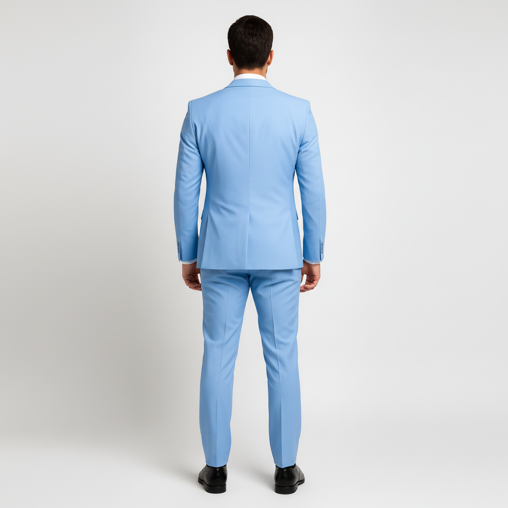 Men's 3-Piece Suit with Waistcoat - Blazer, Vest & Trousers